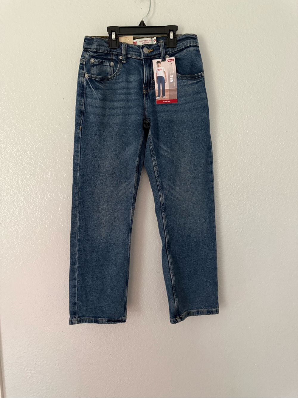 New Levi’s Boy 555 Relax Straight Jeans Size: 10